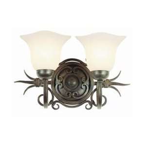   Antique Silver Potomac Tuscan 2 Light Bath From the Potomac Collection