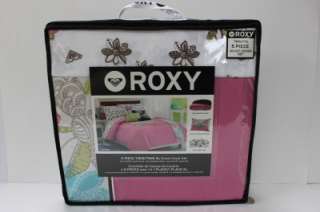 ROXY BE TRUE TWIN/TWIN XL DUVET COVER SET   PINK/MULTI   5PC  