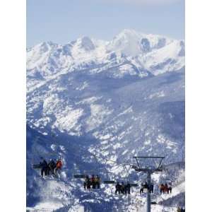  Chairlift Taking Skiers to the Back Bowls of Vail Ski 