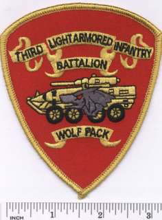   Armored Infantry Battalion PATCH Marines  3d LAI Bn Desert Storm