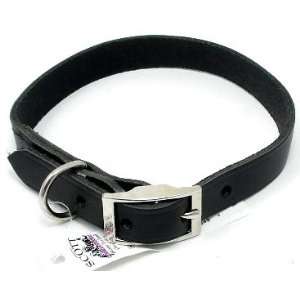  Scott Creased Leather Dog Collar, Black, 20 x 1 Kitchen 