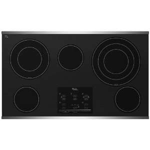   36 Smoothtop Electric Cooktop, Stainless Steel Trim Appliances