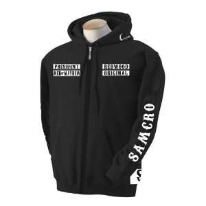 Fully Loaded 3* Samcro Sons of Anarchy Zipup Hooded Jacket   Size 