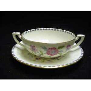  ROYAL WORCESTER CREAM SOUP/ PATRICIA SAUCER Everything 