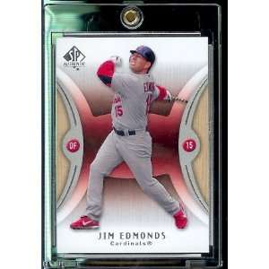 2007 Upper Deck SP Authentic # 48 Jim Edmonds   Cardinals   MLB 
