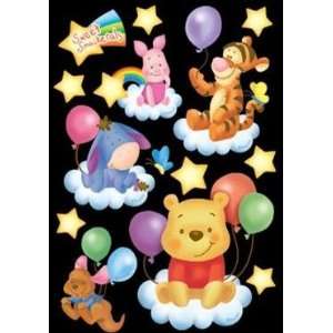  Glow in the Dark Baby Winnie The Pooh Wall Sticker Decor 