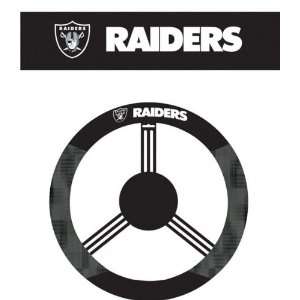    Oakland Raiders Poly Suede Steering Wheel Cover