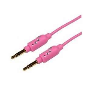   AUD 1100 06P 2 Meter 3.5mm Stereo Audio Cable (Pink) Electronics