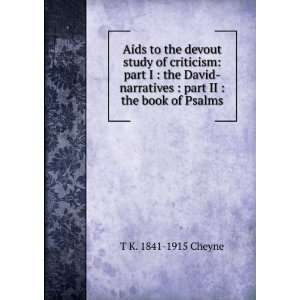  Aids to the devout study of criticism part I  the David 