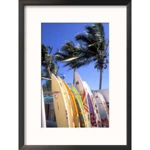  Surfboards, Grand Cul De Sac, St Barts Collections Framed 