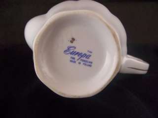 Vintage White Porcelain Teapot 4 cup EUROPA Poland MINT  