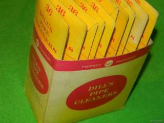 Vintage Dills Pipe Cleaners NOS United States Tobacco Old Store Stock 