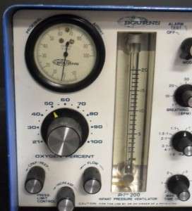 Bourns Infant Pressure Ventilator BP 200 BP200 Medical  