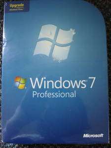 Windows 7 Pro Upgrade from XP/Vista, Retail Box, New  
