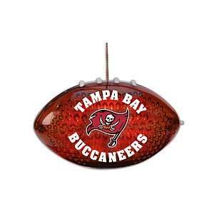 Tampa Bay Buccaneers 4 Acrylic Light Up Football Ornament  
