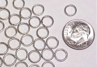 Two Sterling 7mm Split Rings Great for jewelry clasps  