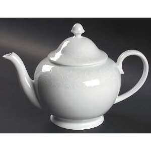  Vista Alegre Arabesco Tea Pot & Lid, Fine China Dinnerware 