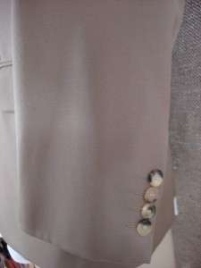 HUGO BOSS Beige Mens Italian Wool Formal Work Blazer 40 Short  