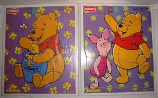 Wood Playskool Puzzle Winnie the Pooh Hunny & Piglet  