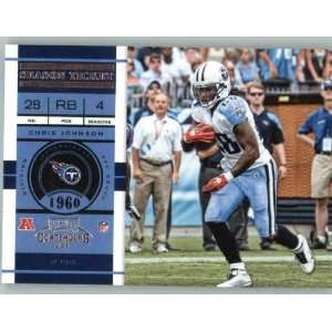   Card # 36 Chris Johnson   Tennessee Titans (ENCASED NFL Trading Card