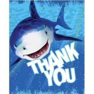  Shark Splash Thank You Cards 8 Per Pack Toys & Games