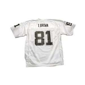  Reebok Tim Brown #81 Oakland Raiders NFL Replica Player Jersey 