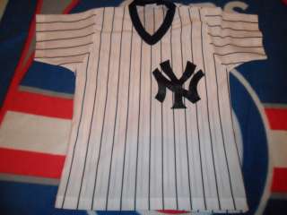 New York Yankees Home Pinstriped Jersey Youth size Medium Large  