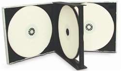 100 Black Triple 3 Disc CD Jewel Case  