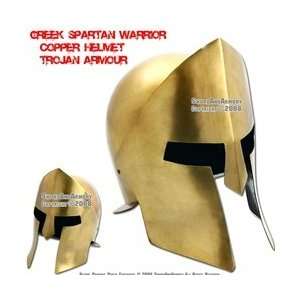 Greek Trojan 300 Spartan Warriors Copper Helmet Armour  