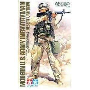    Modern US Army Infantryman Desert Uniform 1 16 Tamiya Toys & Games