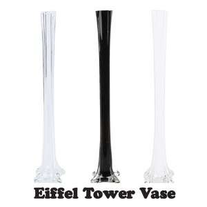 12 Pieces Black 24 Eiffel Tower Vases for Wedding Centerpiece Decor