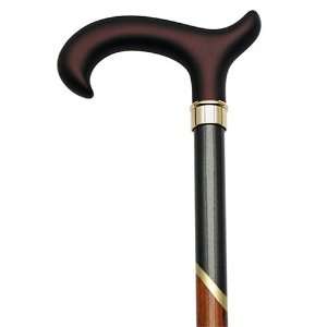 Walking cane Soft touch brown Tease. This walking stick cane has a 