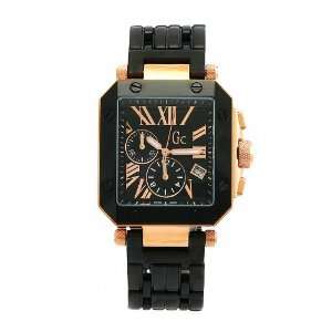    Tone Rose Gold Plated Black Dial Watch Guess Collection GC Watches